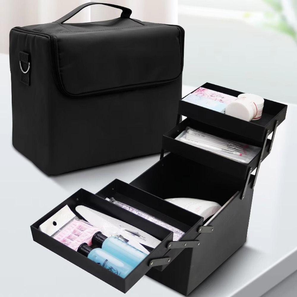 Portable Makeup Carrying Case Adjustable Straps Travel Toiletry Organizer Manicure чорний
Portable Makeup Carrying Case Adjustable Straps Travel Toiletry Organizer Manicure чорний