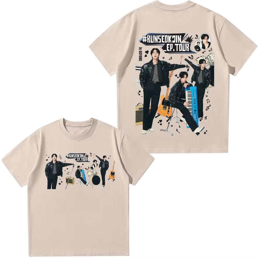 2026 Jin EP Tour Tshirts Runseokjin Fashion Design TShirt UnisexWomen Clothing High Quality Clothes Cotton TShirts for Fans Gifts L
2026 Jin EP Tour Tshirts Runseokjin Fashion Design TShirt UnisexWomen Clothing High Quality Clothes Cotton TShirts for Fans Gifts L