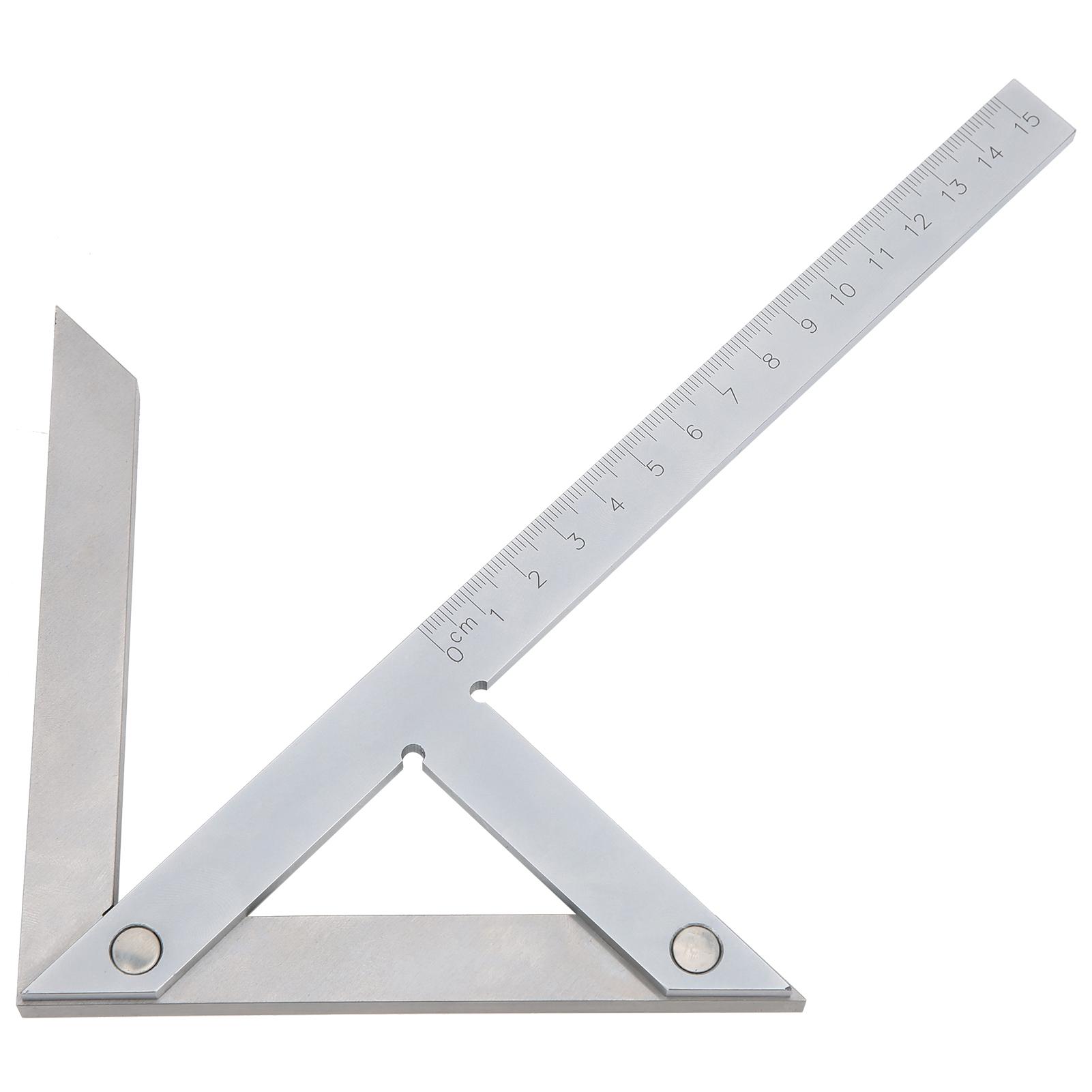 High Accuracy Center Angle Gauge Protractor Stainless Steel 45 90 Degree Angle Ruler Marking
High Accuracy Center Angle Gauge Protractor Stainless Steel 45 90 Degree Angle Ruler Marking