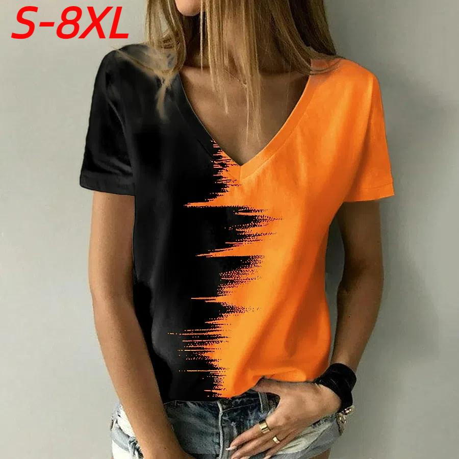 S-8XL Plus Size T Shirt For Women Gradient Style Short Sleeve Tops Tees Harajuku Casual Clothing Oversized Fashion Streetwear 8XL
S-8XL Plus Size T Shirt For Women Gradient Style Short Sleeve Tops Tees Harajuku Casual Clothing Oversized Fashion Streetwear 8XL