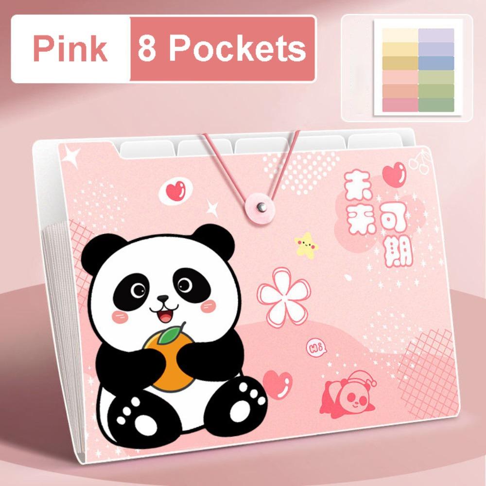Panda A4 File Folder Large Capacity 8/12 Pockets Test Paper Storage Folder Cartoon Buckle Design Document Bag Student Supplies
Panda A4 File Folder Large Capacity 8/12 Pockets Test Paper Storage Folder Cartoon Buckle Design Document Bag Student Supplies