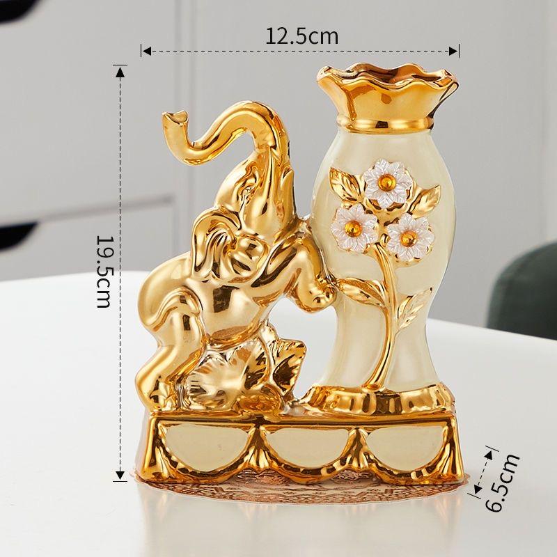 European Style Ceramic Elephant Vase – Decorative Figurine with Artificial Flowers for Home or Tabletop Left
European Style Ceramic Elephant Vase – Decorative Figurine with Artificial Flowers for Home or Tabletop Left