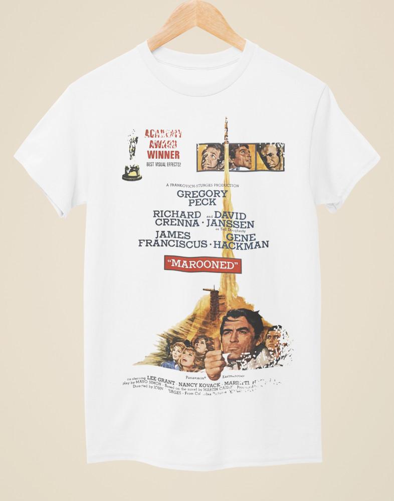 Marooned (1969) - Movie Poster Inspired Unisex White T-Shirt Unisex T-Shirt XL
Marooned (1969) - Movie Poster Inspired Unisex White T-Shirt Unisex T-Shirt XL