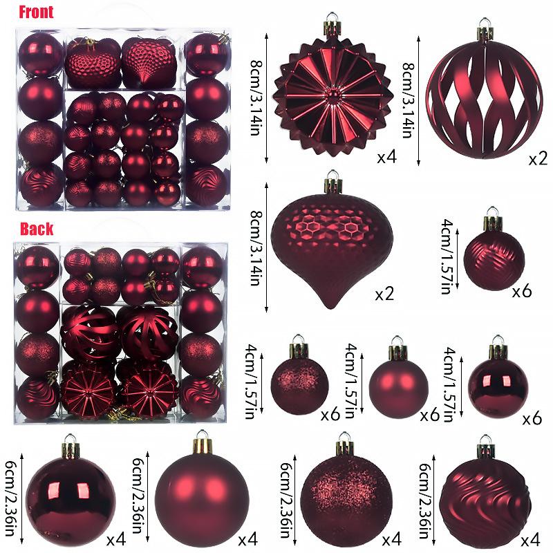 2026 Cross-border for New Christmas Ball 48 4/6/8cm Box Tree Pendant Decorations Standard
2026 Cross-border for New Christmas Ball 48 4/6/8cm Box Tree Pendant Decorations Standard