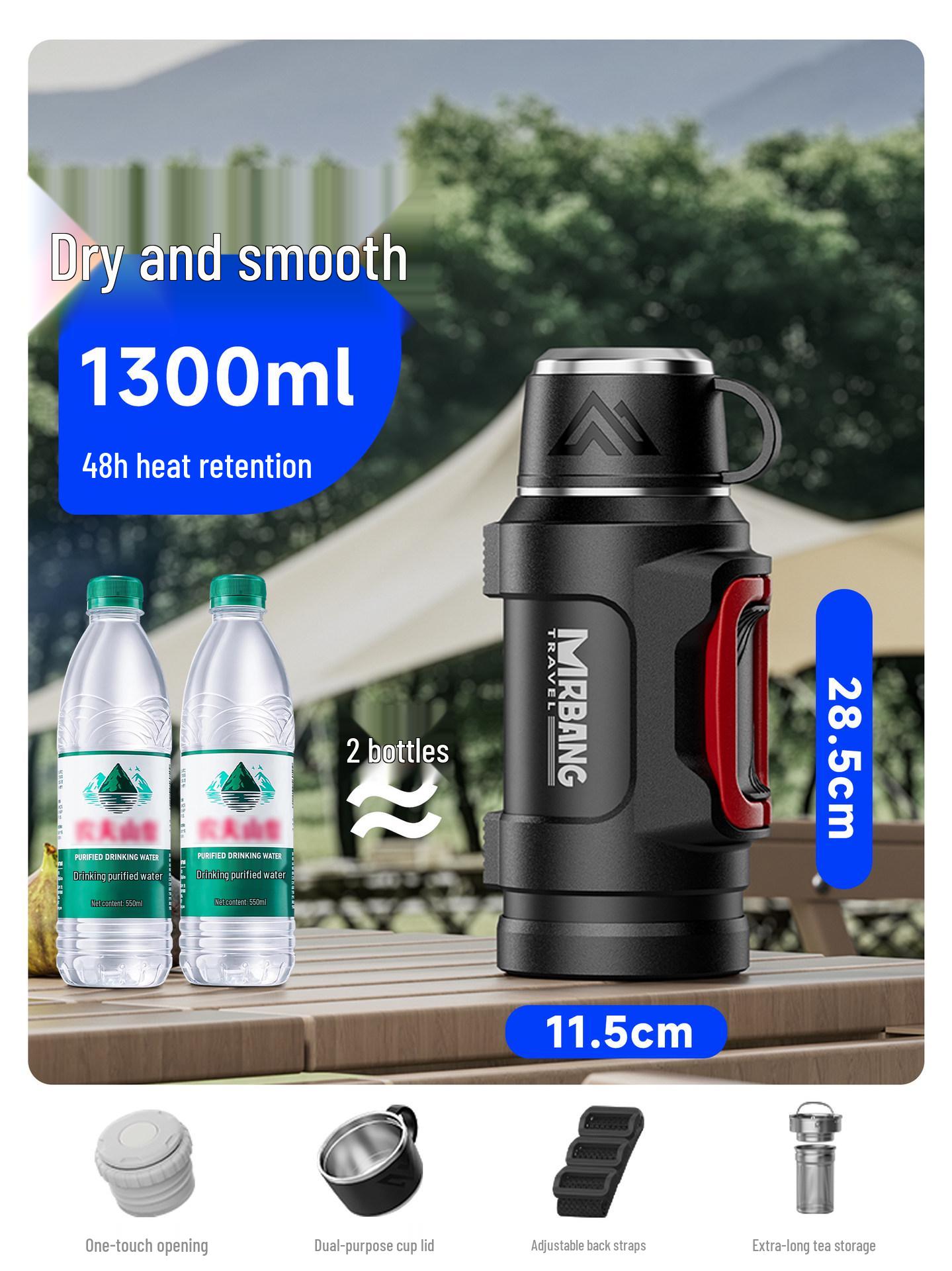 Large Capacity Insulated Thermos Mug - Stainless Steel 6-Cup Hot Water Bottle for Car and Home
Large Capacity Insulated Thermos Mug - Stainless Steel 6-Cup Hot Water Bottle for Car and Home