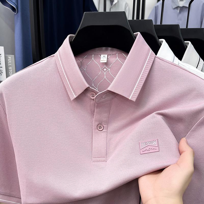 Men s Summer Short Sleeve Polo Shirt - Combed Cotton & Silk Blend, Breathable, Solid Color, Lapel Design 2XL
Men s Summer Short Sleeve Polo Shirt - Combed Cotton & Silk Blend, Breathable, Solid Color, Lapel Design 2XL