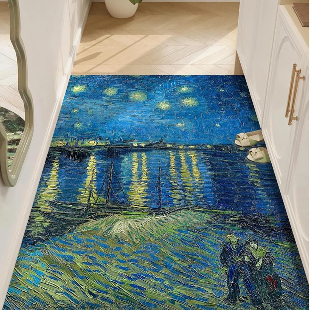 VIKAMA Flannel Carpet Van Gogh Vintage Entry Door Mat Entryway Rug Small Rug Non-slip Rug Washable Dirty Resistant Home Decor 40x60cm 16x24inch
VIKAMA Flannel Carpet Van Gogh Vintage Entry Door Mat Entryway Rug Small Rug Non-slip Rug Washable Dirty Resistant Home Decor 40x60cm 16x24inch