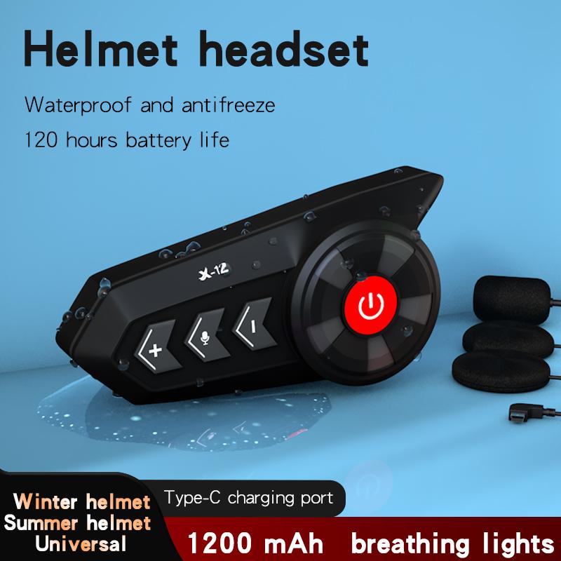 X-12 Гарнитура для мотоциклетного шлема с окружающим освещением Rider Bluetooth-наушники Водонепроницаемый мотоциклетный коммуникатор Музыкальный плеер Звонки без помощи рук Безопасная езда
X-12 Гарнитура для мотоциклетного шлема с окружающим освещением Rider Bluetooth-наушники Водонепроницаемый мотоциклетный коммуникатор Музыкальный плеер Звонки без помощи рук Безопасная езда