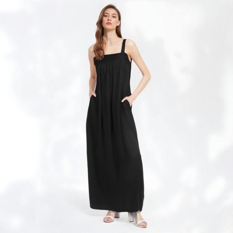 Export Long Dress Fashion JC Plus Size Relaxed Strap Dress Square Collar French Style Casual Skirt Early Autumn Large Swing Black us8
Export Long Dress Fashion JC Plus Size Relaxed Strap Dress Square Collar French Style Casual Skirt Early Autumn Large Swing Black us8