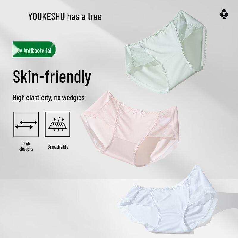 YOUKESHU Women s 4-Pack Cotton Lace Briefs M (80-100 lbs)
YOUKESHU Women s 4-Pack Cotton Lace Briefs M (80-100 lbs)