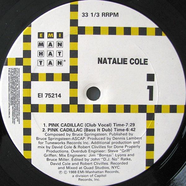 12inch Record NATALIE COLE Pink Cadillac EI75214 EMIManhattan R 1988 Canada Dance Electronica Used
12inch Record NATALIE COLE Pink Cadillac EI75214 EMIManhattan R 1988 Canada Dance Electronica Used