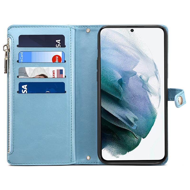 ESEBLE For Samsung Galaxy S24+ Case RFID Blocking Wallet Cellphone Leather Cover Blue 
ESEBLE For Samsung Galaxy S24+ Case RFID Blocking Wallet Cellphone Leather Cover Blue