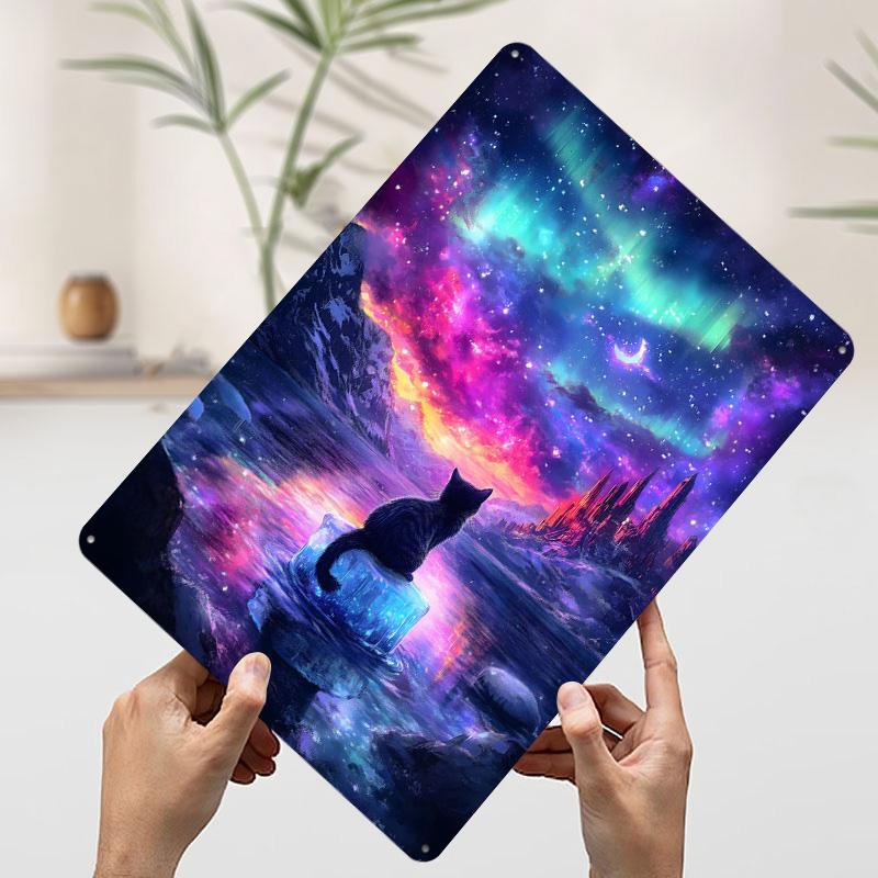 Cat Under Aurora Borealis Tinplate Poster Customized Wall Art Vintage Retro Metal Signs for House Decor Wand Deko Man Cave Room 7.9x11.8In(20x30cm)
Cat Under Aurora Borealis Tinplate Poster Customized Wall Art Vintage Retro Metal Signs for House Decor Wand Deko Man Cave Room 7.9x11.8In(20x30cm)