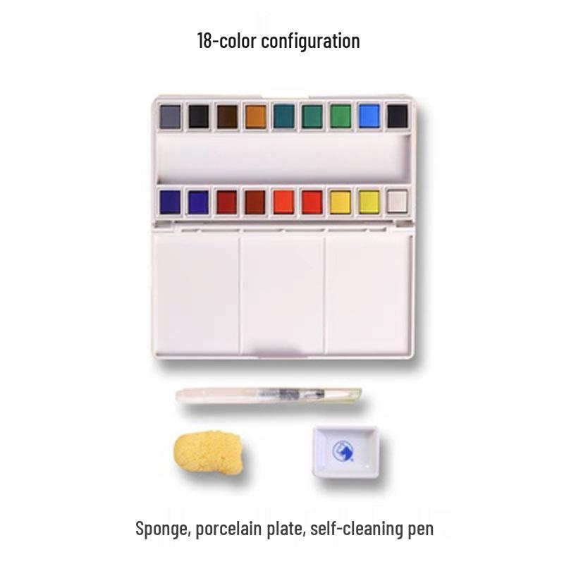 Mali Transparent Watercolor Paints - Available in 24, 36, and 48 Color Sets for Art and Design Projects. Single Box
Mali Transparent Watercolor Paints - Available in 24, 36, and 48 Color Sets for Art and Design Projects. Single Box