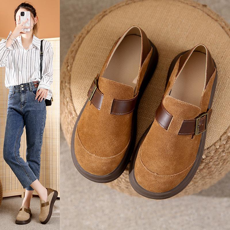 Birkenstock Shoes Women S Niche Design Sense Single Shoes Soft Leather Comfortable Flat-Bottomed Office Workers One Foot Loafers 35
Birkenstock Shoes Women S Niche Design Sense Single Shoes Soft Leather Comfortable Flat-Bottomed Office Workers One Foot Loafers 35