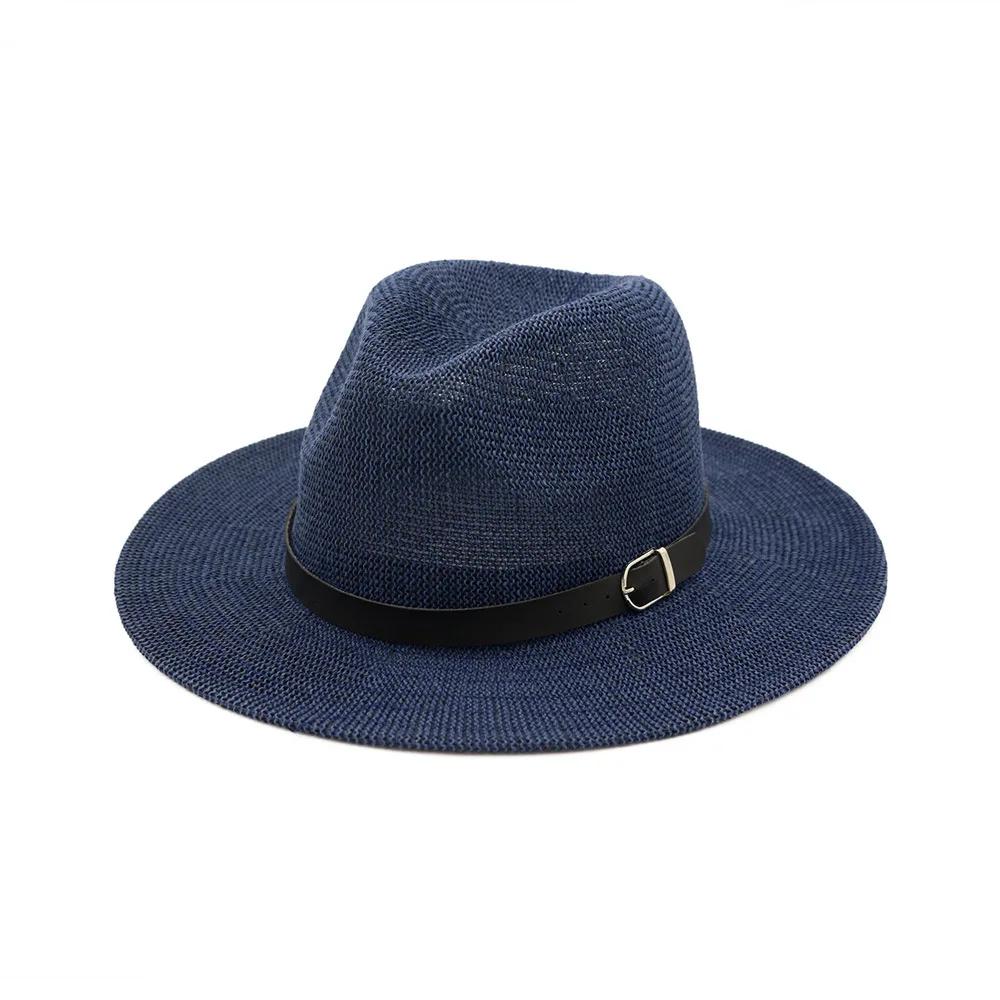 Navy Blue Beach Straw Hat Women Mens Wide Brim Elegant Panama Hat Fedora Female Casual Fashionable Summer Sun Hats Khaki Fashion One Size темно-синього кольору
Navy Blue Beach Straw Hat Women Mens Wide Brim Elegant Panama Hat Fedora Female Casual Fashionable Summer Sun Hats Khaki Fashion One Size темно-синього кольору