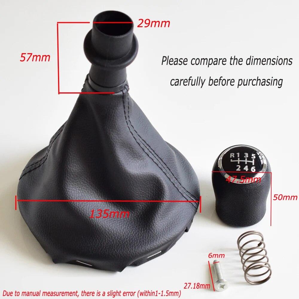 ABS Car Accessories Manual Gear Shift Knob Shifter With Gaiter Boots For VW Volkswagen Transporter T5 T5.1 Gp T6 For 5 6 Speed 5 Speed-Black
ABS Car Accessories Manual Gear Shift Knob Shifter With Gaiter Boots For VW Volkswagen Transporter T5 T5.1 Gp T6 For 5 6 Speed 5 Speed-Black