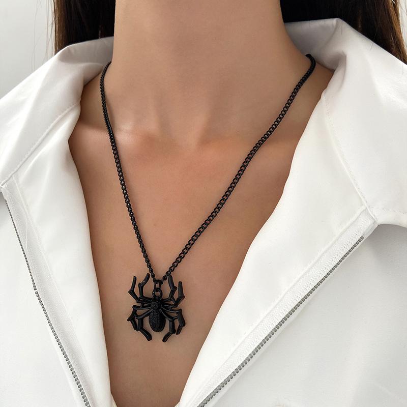 Vintage Gothic Simulated Insect Charm Street Style Necklace Hip Hop Punk Spider Pendant Chain Necklace for Women Men Halloween Party Jewelry Gift чорний
Vintage Gothic Simulated Insect Charm Street Style Necklace Hip Hop Punk Spider Pendant Chain Necklace for Women Men Halloween Party Jewelry Gift чорний