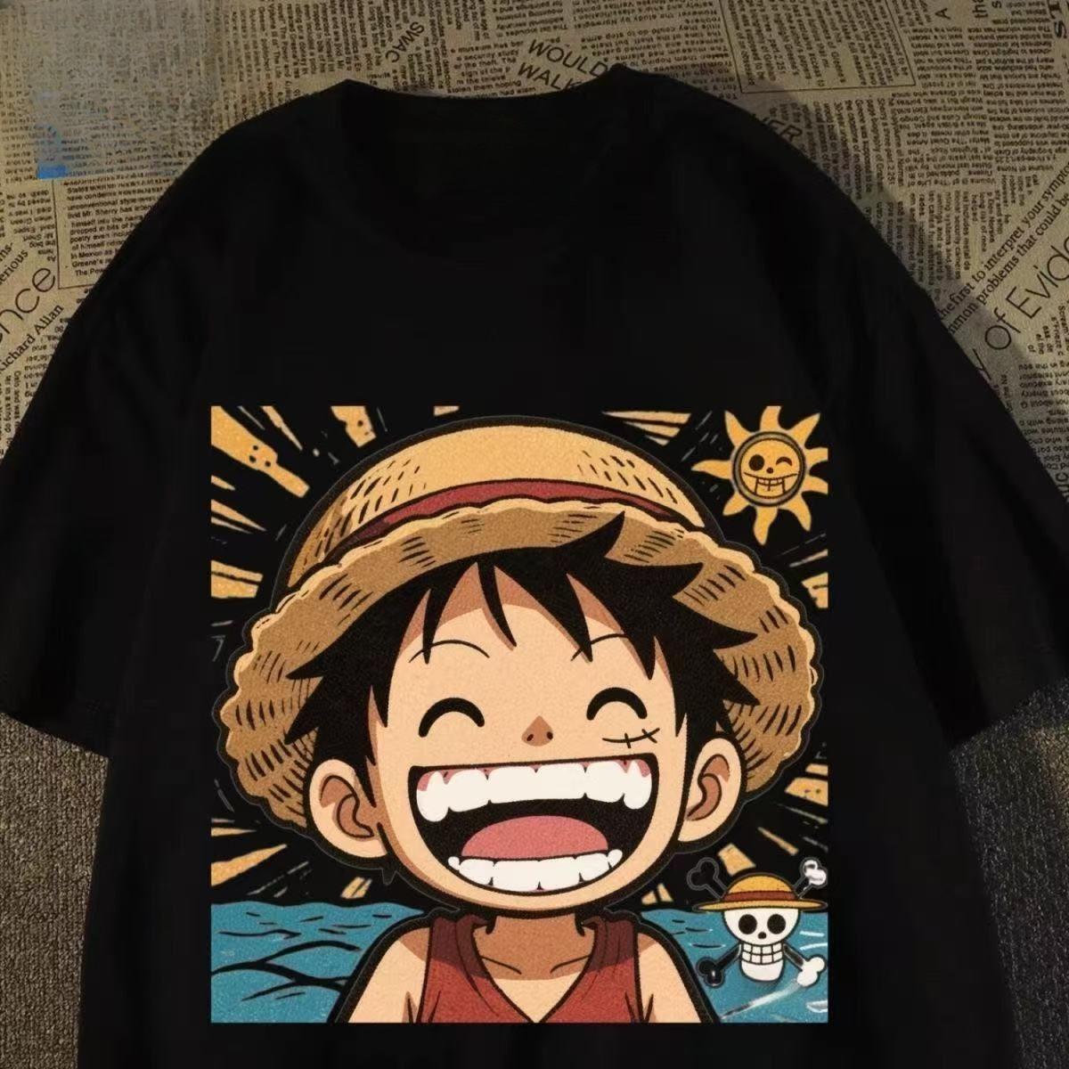 Bandai One One Piece Cartoon Print Round Neck TShirt Fashion Couples Matching Plus Size Casual Tops M
Bandai One One Piece Cartoon Print Round Neck TShirt Fashion Couples Matching Plus Size Casual Tops M