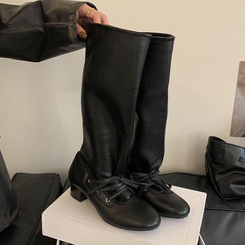 Fashion Female Round Toe Women Knee High Boots With Square Heels Shoes Fashion Lace Up Ladies Modern Long Boots Shoes Pumps 35 чёрный
Fashion Female Round Toe Women Knee High Boots With Square Heels Shoes Fashion Lace Up Ladies Modern Long Boots Shoes Pumps 35 чёрный