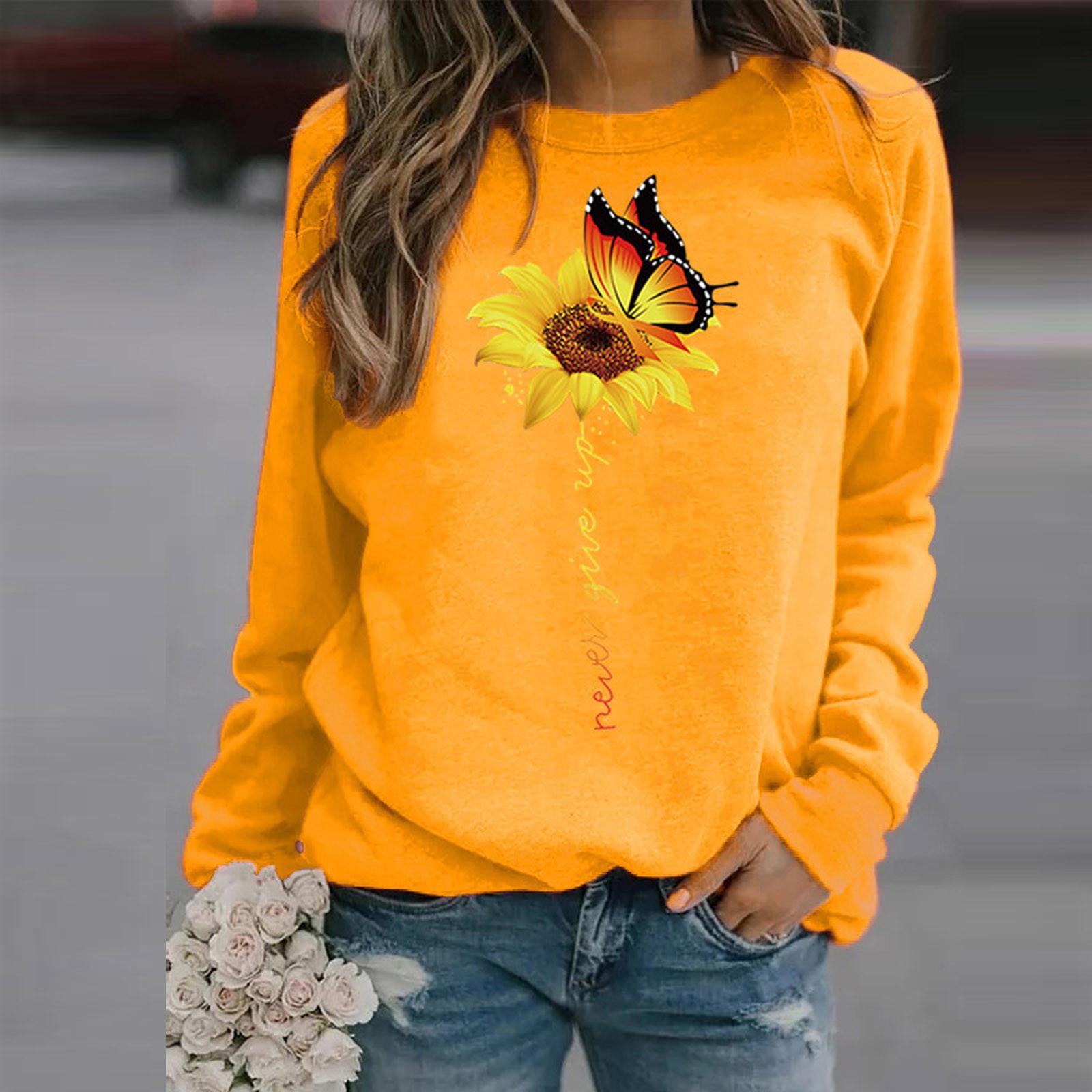 (SU)Зимние женские повседневные топы, женская толстовка с принтом бабочки, блузка, футболка, свитер
(SU)Зимние женские повседневные топы, женская толстовка с принтом бабочки, блузка, футболка, свитер