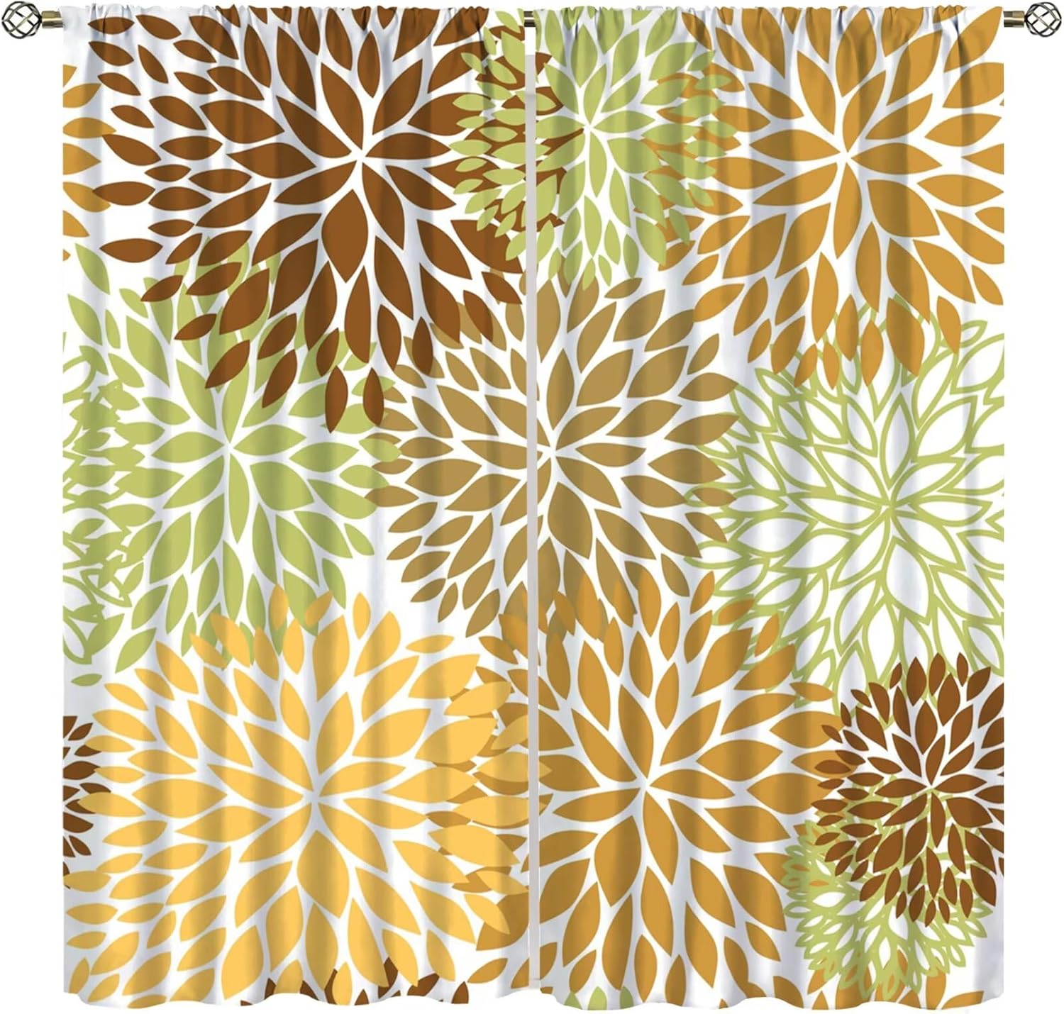 Colorful Floral Curtains Dahlia Flower Window Treatments Living Room Bedroom Kitchen Bohemian Light Blocking Made Of Polyester Sitting Treatment W100*H130(CM)-Rod Pocket&2PCS
Colorful Floral Curtains Dahlia Flower Window Treatments Living Room Bedroom Kitchen Bohemian Light Blocking Made Of Polyester Sitting Treatment W100*H130(CM)-Rod Pocket&2PCS