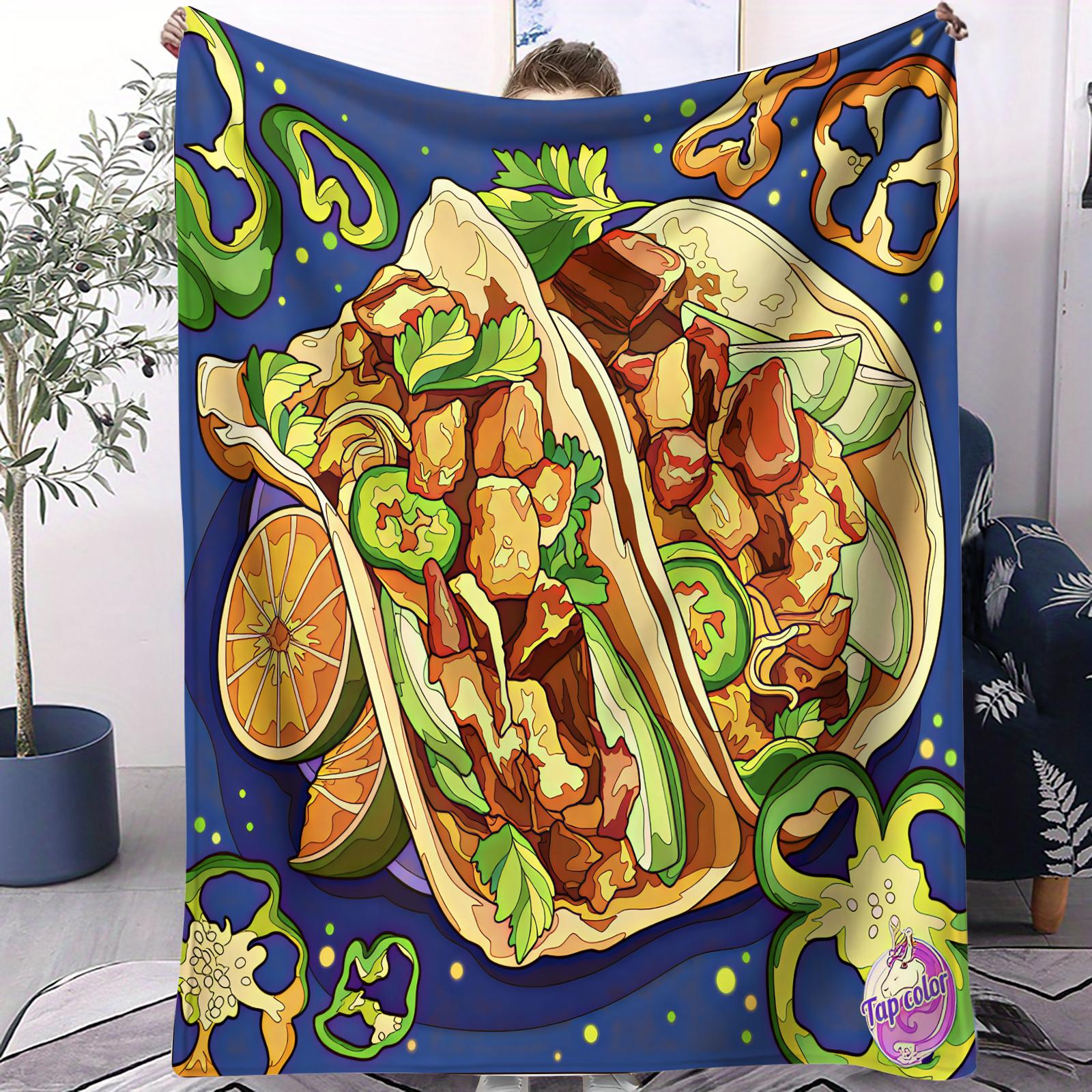 Popular Taco Bell Mexican Style Fast Food Themed Blanket Small Cover Blanket Suitable For Bedrooms Living Rooms Dormitories Sofa 70x100cm
Popular Taco Bell Mexican Style Fast Food Themed Blanket Small Cover Blanket Suitable For Bedrooms Living Rooms Dormitories Sofa 70x100cm