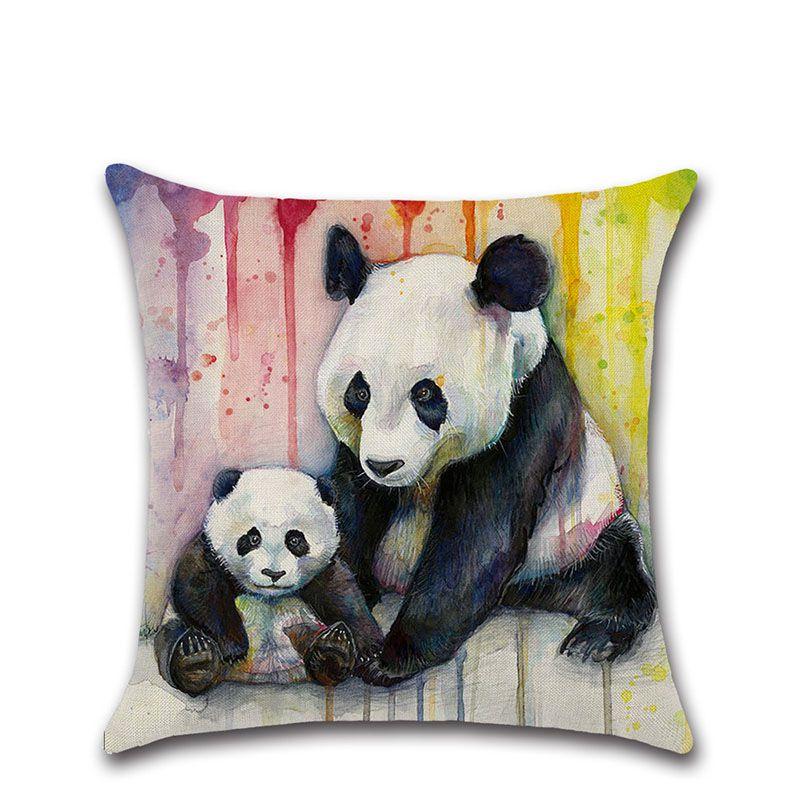Cotton Throw Linen Pillow Case Rainbow Animals Cushion Cover Decorative Eco Panda
Cotton Throw Linen Pillow Case Rainbow Animals Cushion Cover Decorative Eco Panda