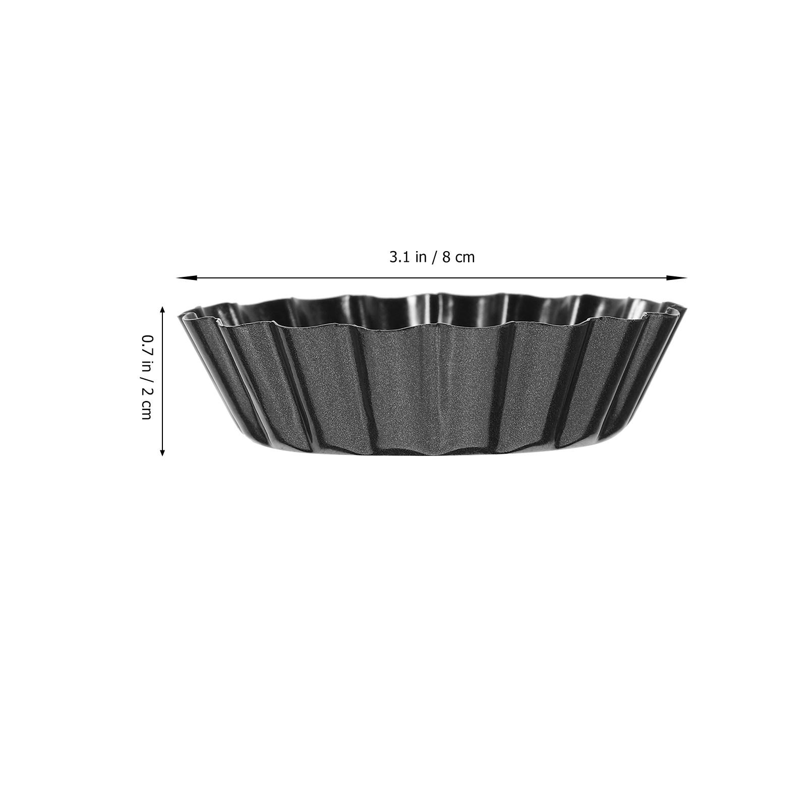 8Pcs Mini Tart Pans with Removable Bottom Egg Tart Mold Baking Pan High Conductivity Carbon Steel for Pudding Fruit Chocolate
8Pcs Mini Tart Pans with Removable Bottom Egg Tart Mold Baking Pan High Conductivity Carbon Steel for Pudding Fruit Chocolate