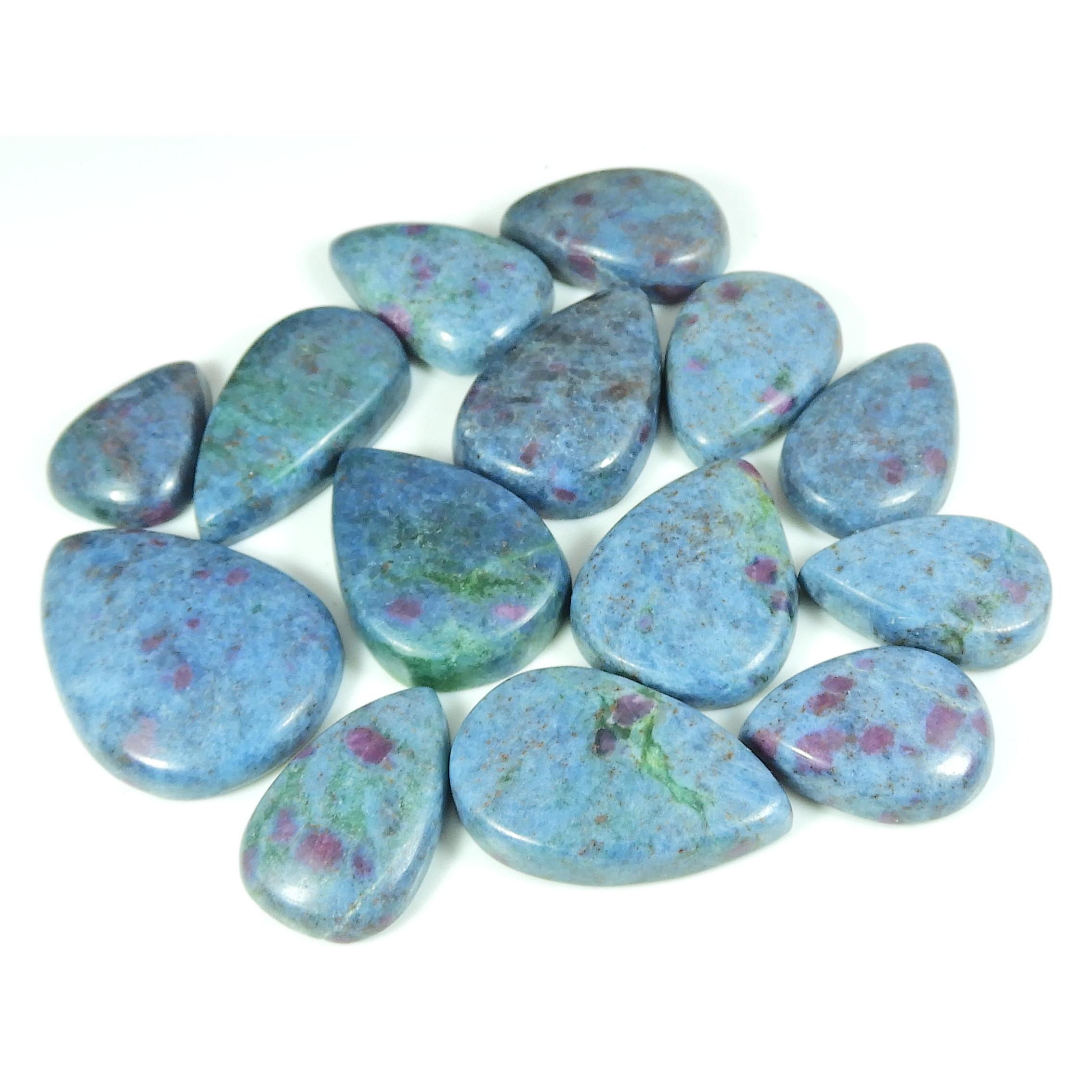 21-34MM Natural Ruby Kynite Pear Cabochon Loose Gemstone 14Pcs Lot 488Cts SY-372
21-34MM Natural Ruby Kynite Pear Cabochon Loose Gemstone 14Pcs Lot 488Cts SY-372