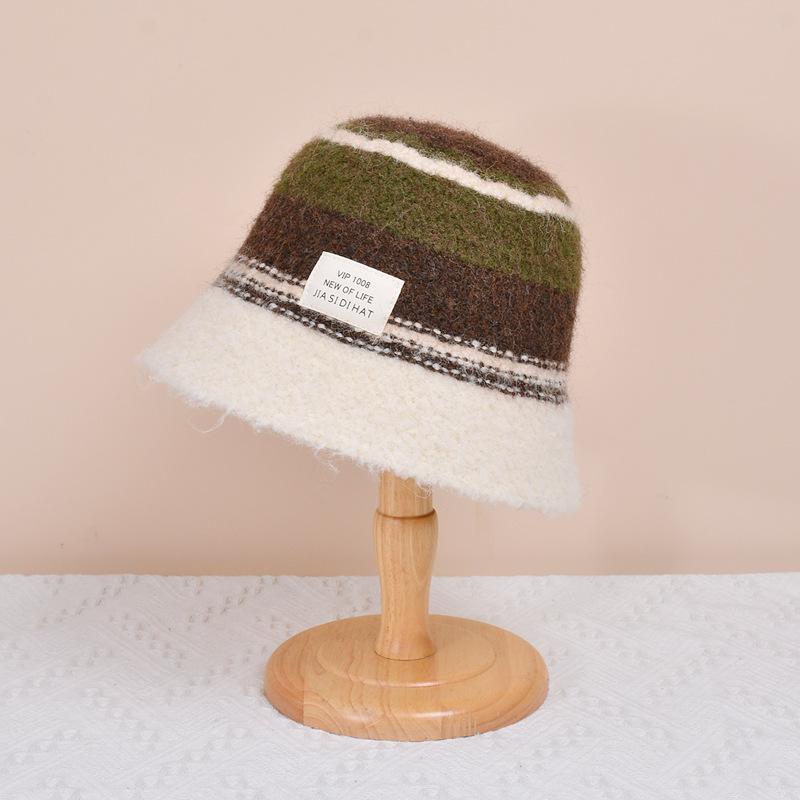 Осенне-зимняя вязаная шапка с цветными блоками для женщин, рыболовная шапка, шерстяная шапка-тазик кофейный
Осенне-зимняя вязаная шапка с цветными блоками для женщин, рыболовная шапка, шерстяная шапка-тазик кофейный