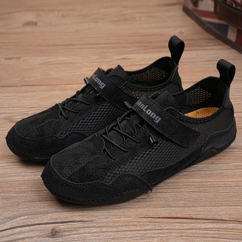 Spring and Summer Men s Breathable Soft Soled Casual Bean Shoes Brand Men Outdoor Comfortable Mesh Casual Leather Shoes 48
Spring and Summer Men s Breathable Soft Soled Casual Bean Shoes Brand Men Outdoor Comfortable Mesh Casual Leather Shoes 48