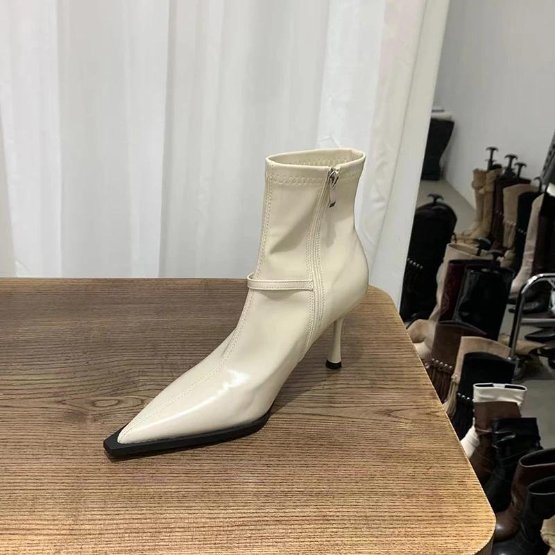 Острый носок женские ботильоны модные элегантные эластичные современные короткие ботильоны осенние женские туфли для стриптиза 35
Острый носок женские ботильоны модные элегантные эластичные современные короткие ботильоны осенние женские туфли для стриптиза 35