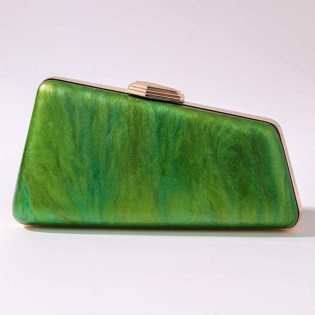 Women S Shoulder Oblique Span Bag, Special-Shaped Hardware Clip, Acrylic Bag, Fashion Dinner Clutch Bag зелений
Women S Shoulder Oblique Span Bag, Special-Shaped Hardware Clip, Acrylic Bag, Fashion Dinner Clutch Bag зелений