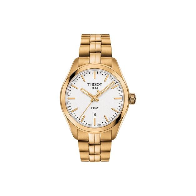 Tissot Pr100 Series Quartz Movement 100 Meters Water Resistant Watch 33 Mm White Dial Stainless Steel Case Stainless Steel Bracelet T101.210.33.031.01 Rose Gold Strap
Tissot Pr100 Series Quartz Movement 100 Meters Water Resistant Watch 33 Mm White Dial Stainless Steel Case Stainless Steel Bracelet T101.210.33.031.01 Rose Gold Strap