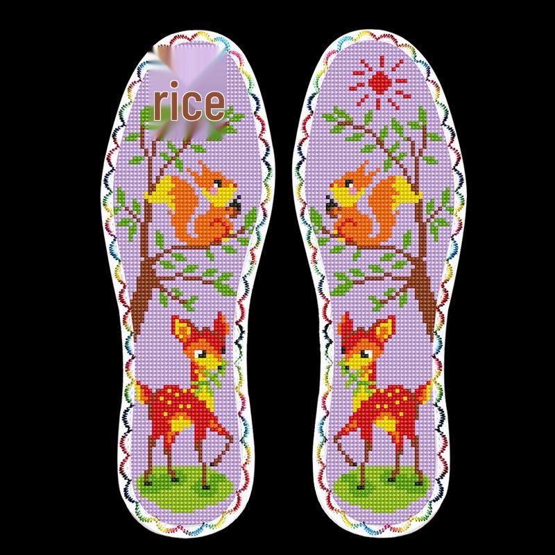 Handmade Cross-Stitch Insole: New Style Grid with Lace on Seven-Layer Cotton
Handmade Cross-Stitch Insole: New Style Grid with Lace on Seven-Layer Cotton