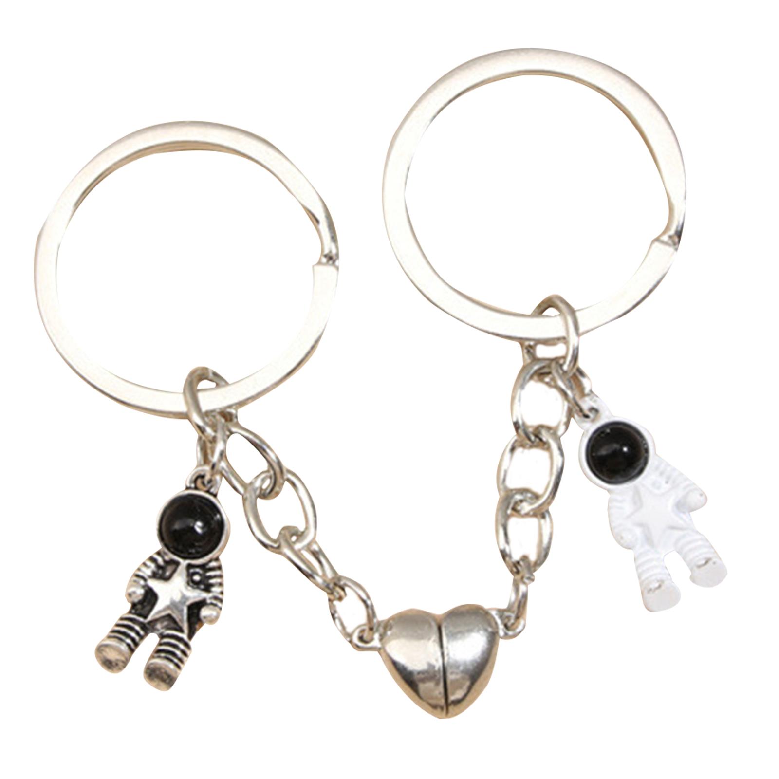 2 Pieces Fashion Spaceman Keychain Cool Astronaut Keyring Heart Magnetic Robot Keyring Car Holder Backpack Charm
2 Pieces Fashion Spaceman Keychain Cool Astronaut Keyring Heart Magnetic Robot Keyring Car Holder Backpack Charm