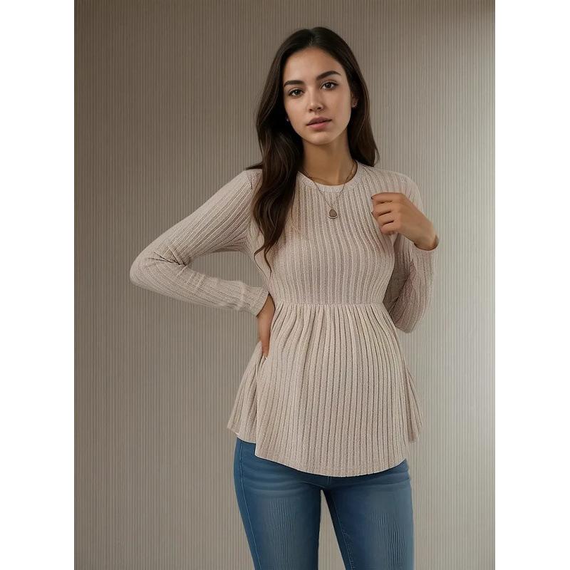 Трикотажный топ для беременных с вертикальными полосками и складками на талии для удобной посадки XL хаки
Трикотажный топ для беременных с вертикальными полосками и складками на талии для удобной посадки XL хаки