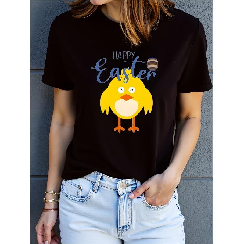 Casual T-Shirt for Women And Men Featuring a Cheerful Yellow Chick with a Striped Egg Design for Easter S чёрный
Casual T-Shirt for Women And Men Featuring a Cheerful Yellow Chick with a Striped Egg Design for Easter S чёрный