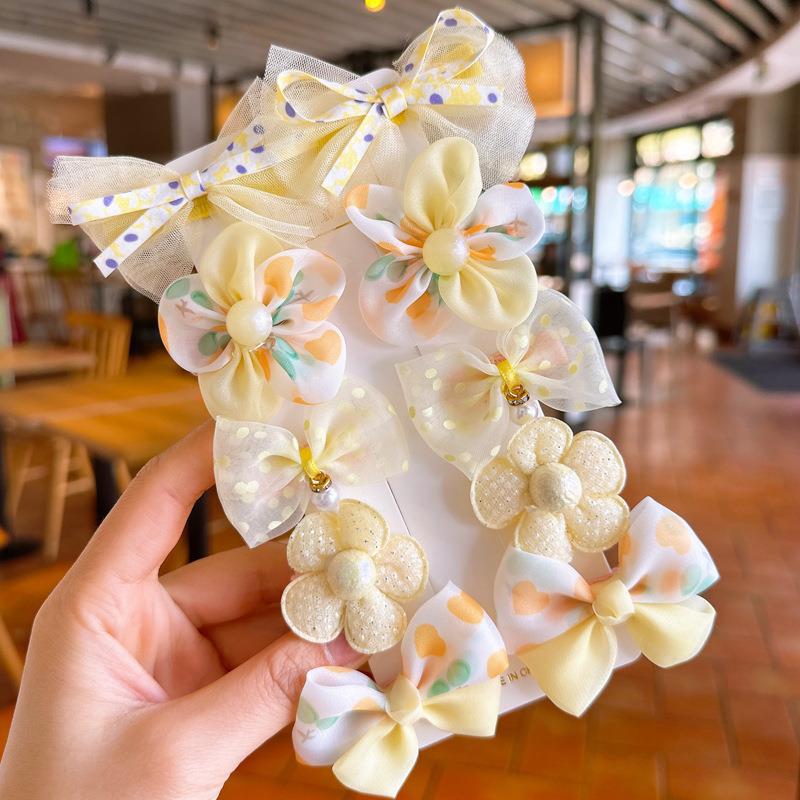 10Pcs/Set Cute Bow Baby Hair Clips Lace Flower Hairpins for Girls Kids Toddler BB Hair Clips Gift Hair Accessories жовтий
10Pcs/Set Cute Bow Baby Hair Clips Lace Flower Hairpins for Girls Kids Toddler BB Hair Clips Gift Hair Accessories жовтий