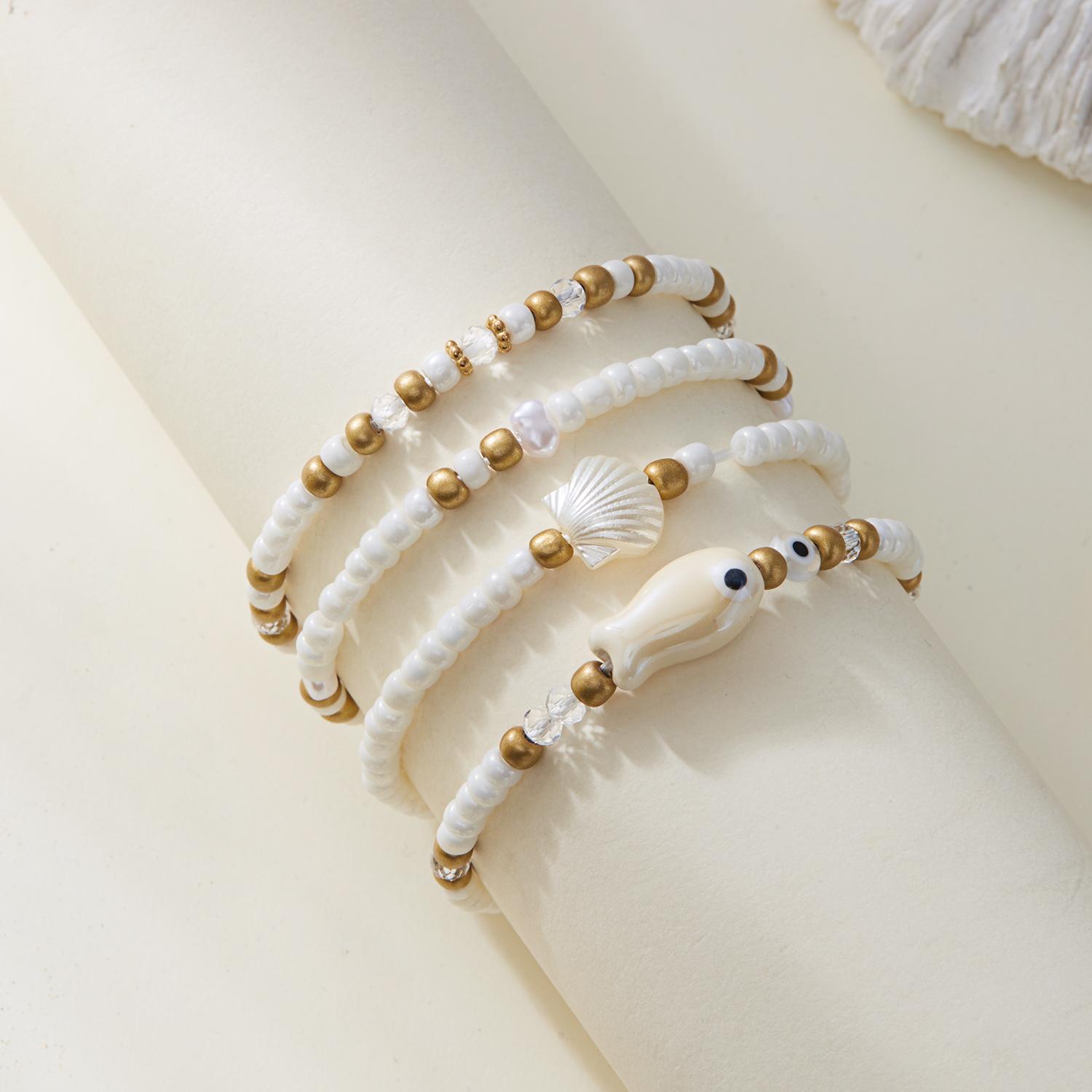 Cute Ceramic Fish Bracelet for Women Men Handmade Resin Shell Elastic Rope Beaded Bracelet Set Friendship Jewelry Birthday Gift
Cute Ceramic Fish Bracelet for Women Men Handmade Resin Shell Elastic Rope Beaded Bracelet Set Friendship Jewelry Birthday Gift