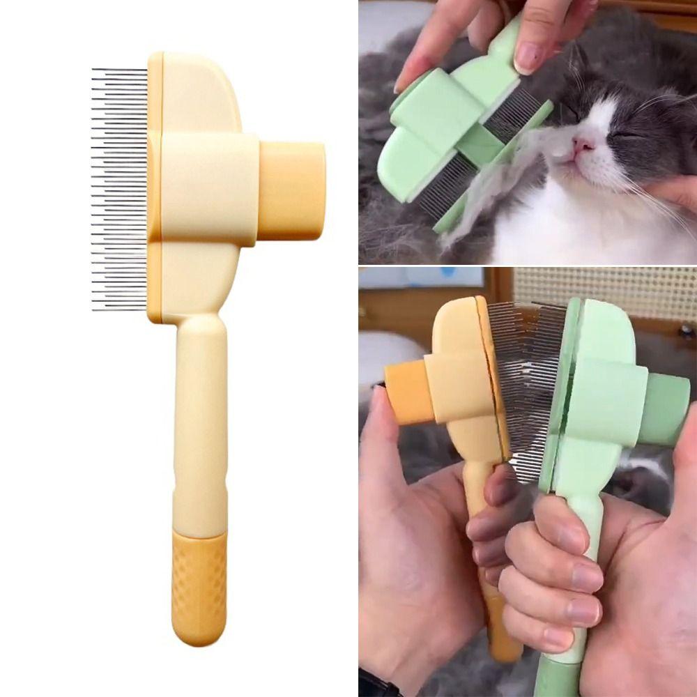 Легко чиститься гребінець для котів Самоочищувальна гребінець для собак жовтий
Легко чиститься гребінець для котів Самоочищувальна гребінець для собак жовтий