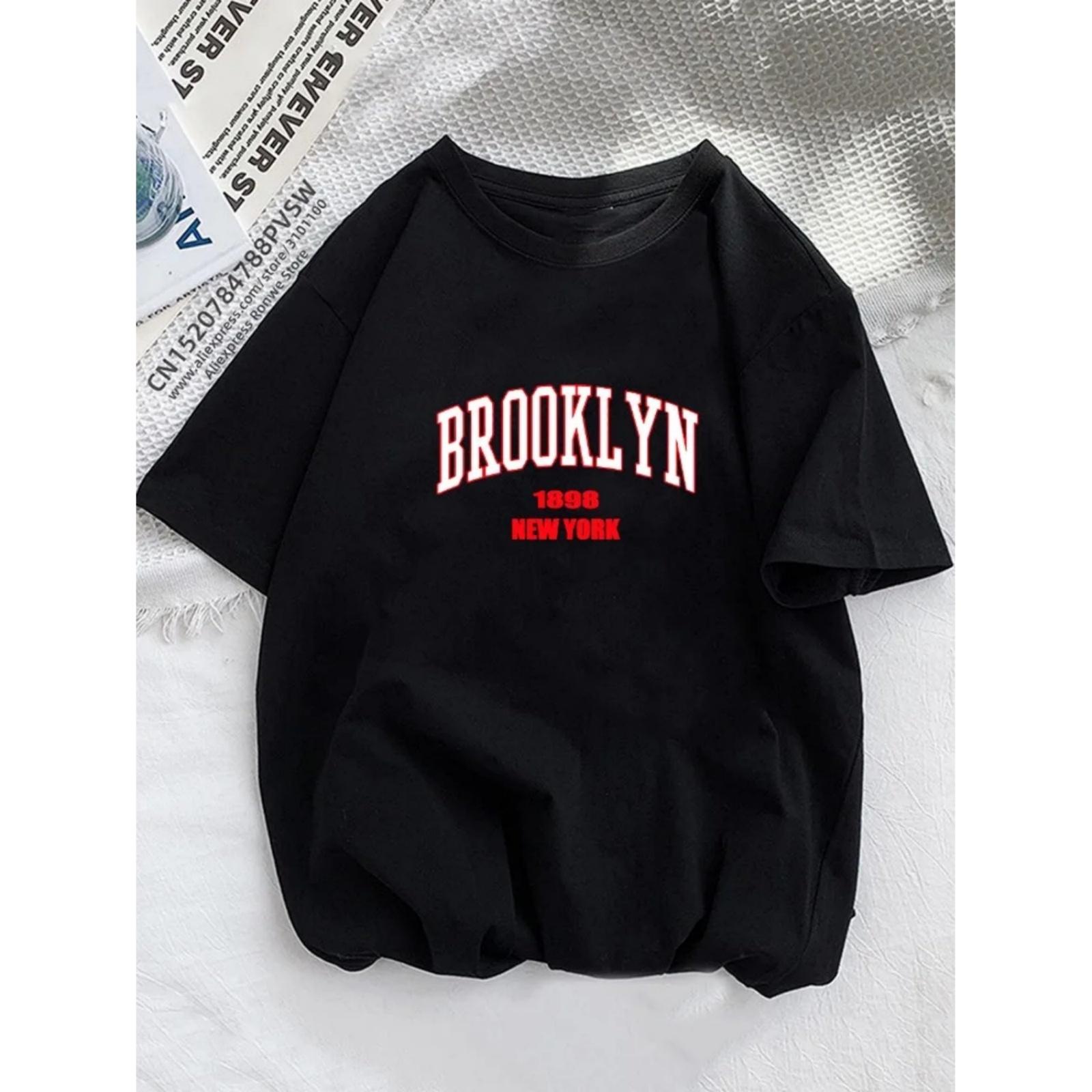 Brooklyn 1898 New York Women Graphic Printed T Shirt Girl Fashion O-neck 2024 Streewear Clothes Causal Female Y2K Tops Tee XXXXXL чорний
Brooklyn 1898 New York Women Graphic Printed T Shirt Girl Fashion O-neck 2024 Streewear Clothes Causal Female Y2K Tops Tee XXXXXL чорний