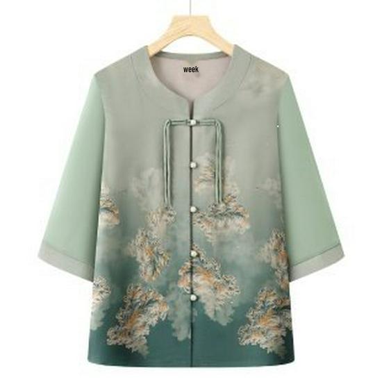 Chinese Style Summer Shirt for Elderly Women: 2026 New Fashion 5XL for 140-155 jin зелений
Chinese Style Summer Shirt for Elderly Women: 2026 New Fashion 5XL for 140-155 jin зелений