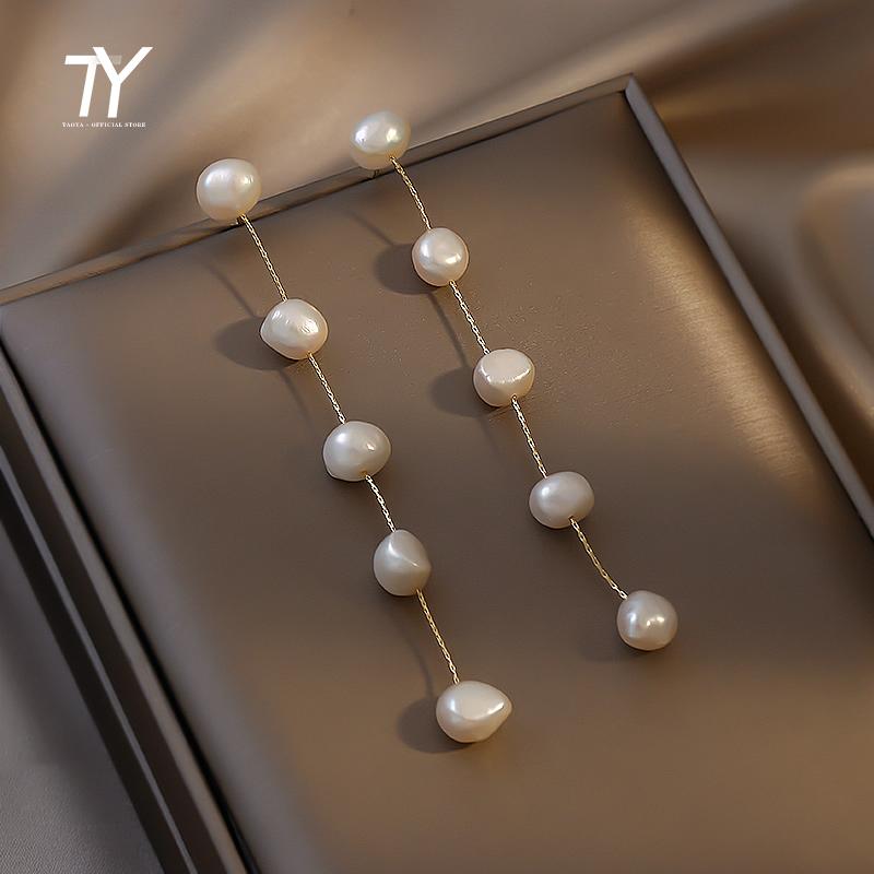 Korean Fashion Simple Baroque Pearl Tassel Long Earrings For Woman Gothic Girl s Elegant Jewelry Wedding Party Set Accessories
Korean Fashion Simple Baroque Pearl Tassel Long Earrings For Woman Gothic Girl s Elegant Jewelry Wedding Party Set Accessories