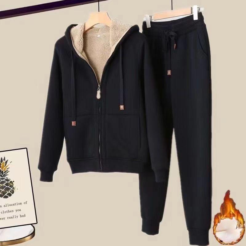 Зимняя плюшевая толстая плюшевая спортивная рубашка с капюшоном, женский комплект из двух предметов, повседневный спортивный комплект, женское короткое пальто, прямые брюки, комплект из двух предметов XXXXL
Зимняя плюшевая толстая плюшевая спортивная рубашка с капюшоном, женский комплект из двух предметов, повседневный спортивный комплект, женское короткое пальто, прямые брюки, комплект из двух предметов XXXXL