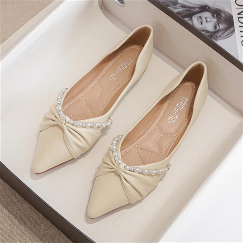 Модные размеры 33-43 Женские лоферы с бантом, с острым носком, на плоской подошве для женщин, элегантные, с неглубоким вырезом, повседневная обувь для работы 43
Модные размеры 33-43 Женские лоферы с бантом, с острым носком, на плоской подошве для женщин, элегантные, с неглубоким вырезом, повседневная обувь для работы 43