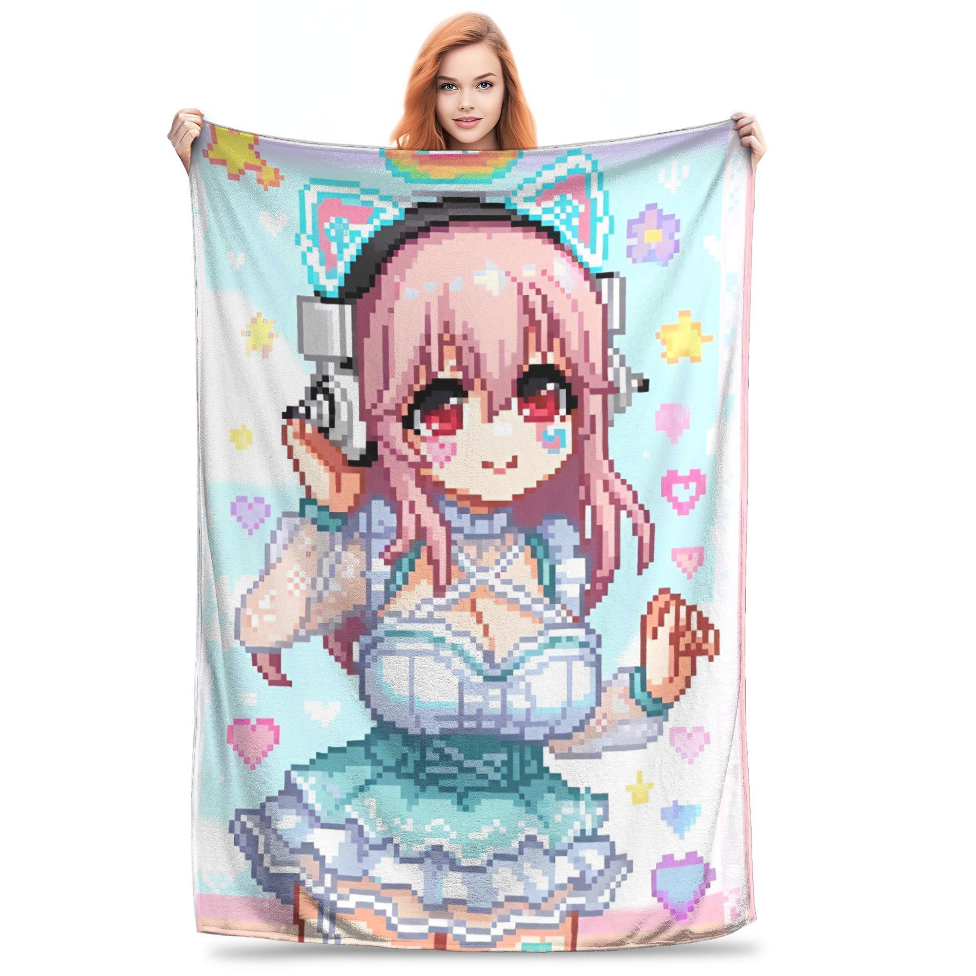 Japanese Anime Super Sonico Cartoon Plush Blanket Boy Girl Flannel Throw Blanket For Bedroom Soft Warm Custom Quality Bedspread 75x90cm
Japanese Anime Super Sonico Cartoon Plush Blanket Boy Girl Flannel Throw Blanket For Bedroom Soft Warm Custom Quality Bedspread 75x90cm
