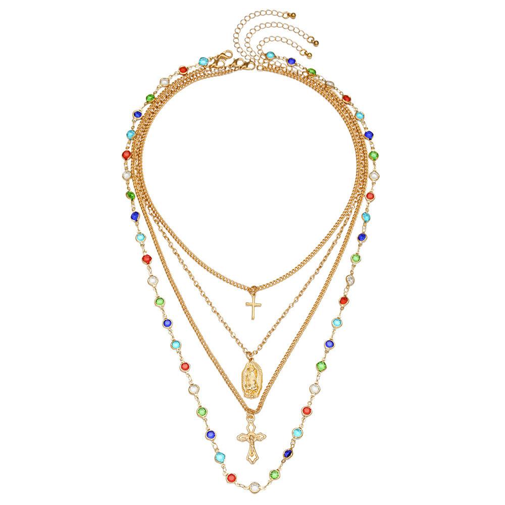 Alloy Geometric Cross Necklace Set With Handmade Design And Round Elements For Trendy Wearers
Alloy Geometric Cross Necklace Set With Handmade Design And Round Elements For Trendy Wearers
