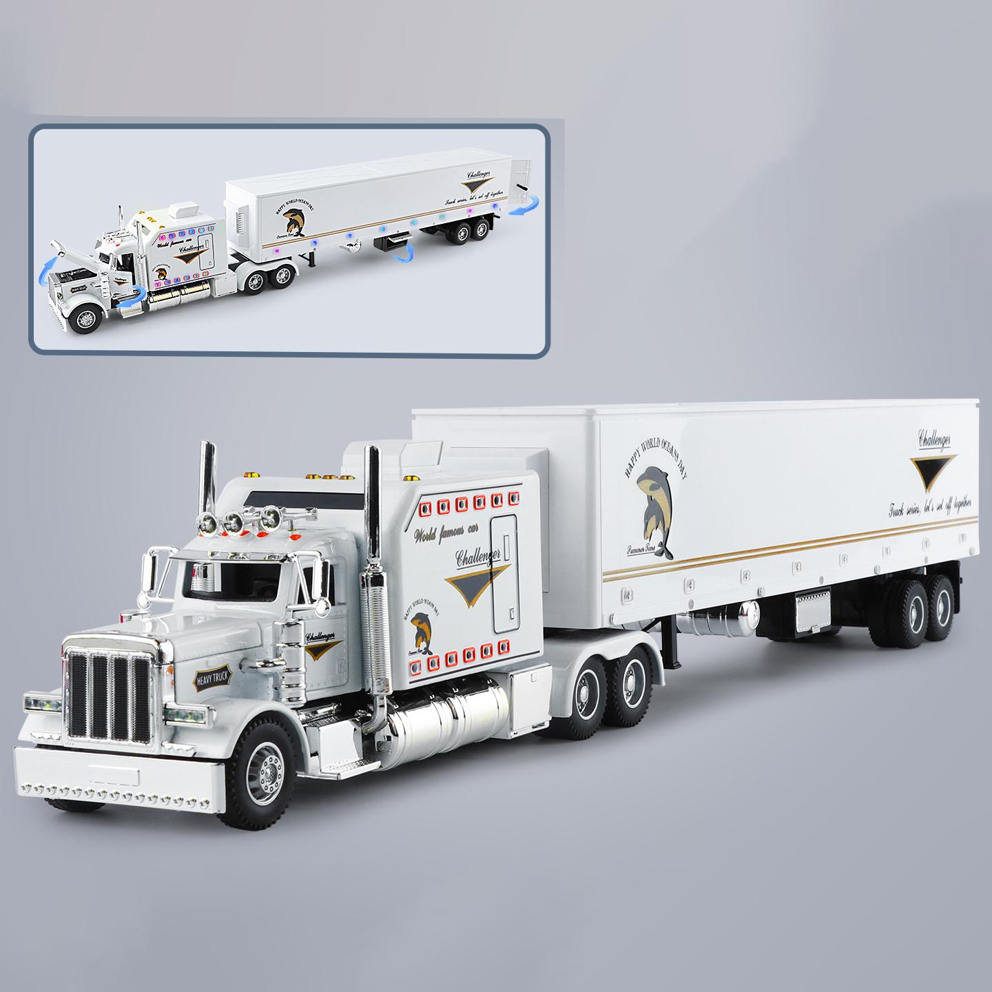 1:24 American Heavy Truck Simulation Alloy Car Model Transport Truck Boys , Children Heavy Truck Engineering Vehicle Collection
1:24 American Heavy Truck Simulation Alloy Car Model Transport Truck Boys , Children Heavy Truck Engineering Vehicle Collection